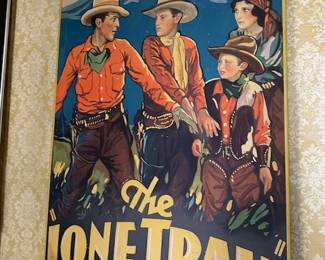 1932 movie poster The Lone Trail
