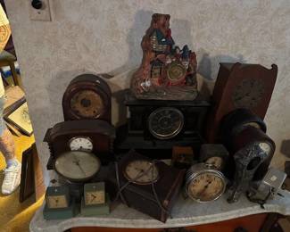 part of a large clock collection