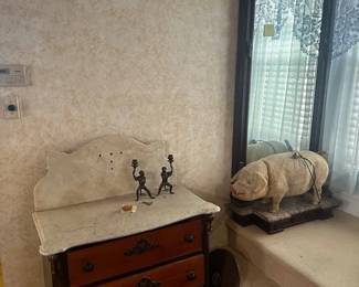 DRESSER WITH MARBLE TOP