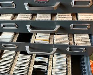 hundreds of vintage slides