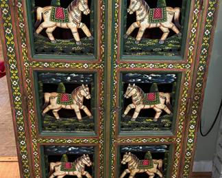 Folk art Cabinet 