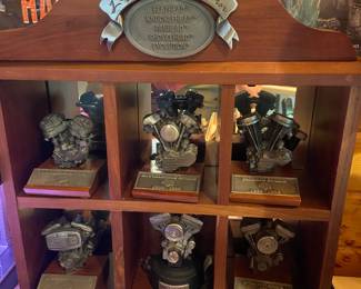 One of the several Harley Davidson displays