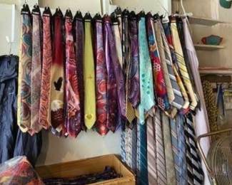 over 600 "new old stock" men's neckties