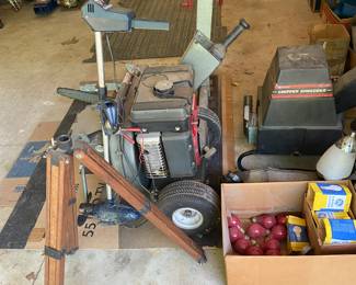 Several pieces of machinery - such as chippers, shredders, compressors, and more