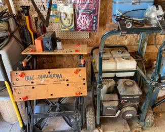 So many great finds in this detached garage.