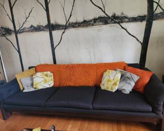 MCM upholstered Grey Sofa