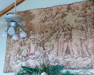 Huge Antique European Tapestry