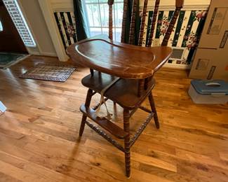 High chair from the mid 1900s 