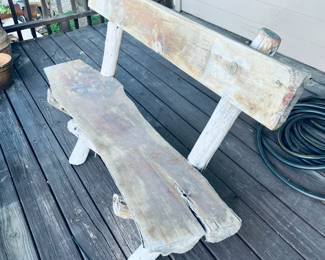 Rustic Wooden Bench. Love.