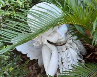 Angels watching over the garden.