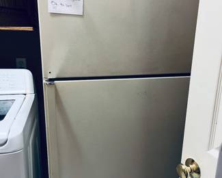 Refrigerator, washer and dryer for sale.