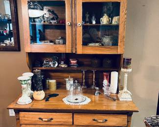 Antique farmhouse hutch.  Absolutely love. 
