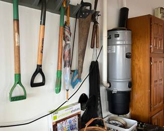 Yard tools, Paint, Bug Spray, etc.