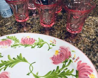 Love these pink fostoria.  Love.  They are so bright.