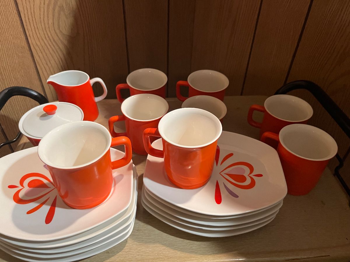 2  Mid century Holt Howard snack sets