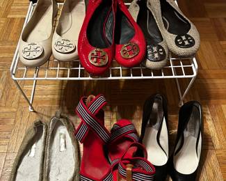 Tory Burch ballet flats and wedges and Michael Kors ballet flats and heels
