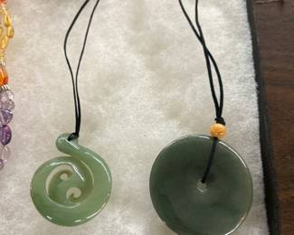 Burmese fine, natural, green, jadeite, jade stone, genuine, natural, green nephrite jade (right to left sorry)