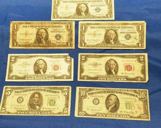 Silver Certificates and Other Currency 