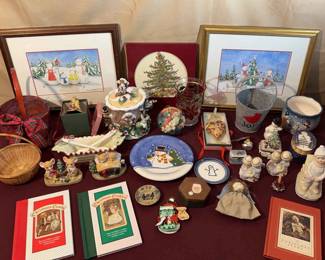 Christmas Goebel, Precious Moments, Fritz  Floyd, Spode, and More