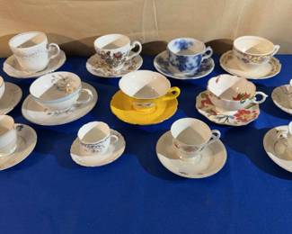 Matching Cups and Saucers 