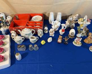 Miniature Tea Set, Salt Pepper Shakers and More