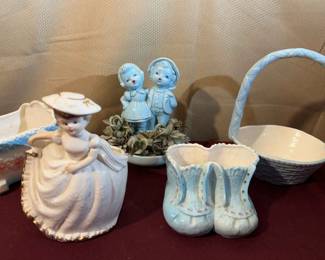 Vintage Rubens Lady MCM Planter plus Others Made in Japan