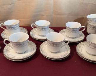 Wade Diane Fine China Cups Saucers 