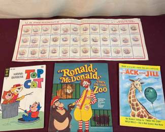 Vintage US Presidents Milk Bottle Caps and Other