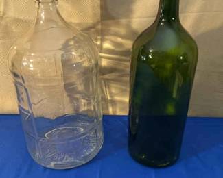 Vintage Crisa 3 Gallon Glass Bottle plus Other