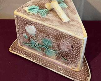 Majolica Cheese Dish