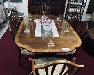 Baker Historic Charleston dining table and chairs 