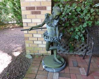 Bonze ballerina signed statue