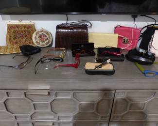 Handbags, designer eyeglasses