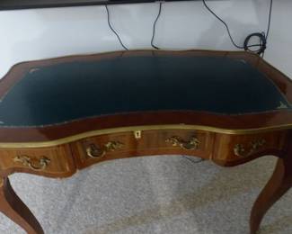 French leather top writing desk