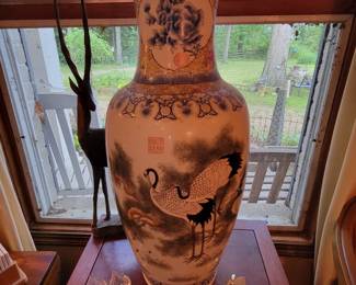 Antique oriental vase. 25" x 10"