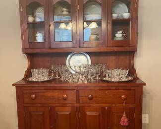 Colonial House handmade cherry hutch 