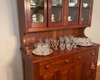 Colonial House handmade cherry hutch 