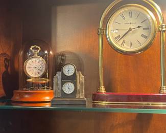 collection of miniature clocks