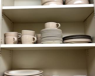 Vintage Mid Century Modern Mikasa Color Complements Suede ceramic dishes