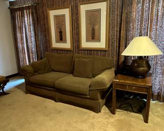 Sherrill Sofa,
Henredon side table