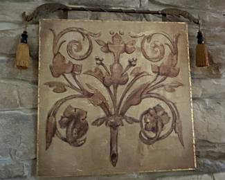 Decorative painted plaque