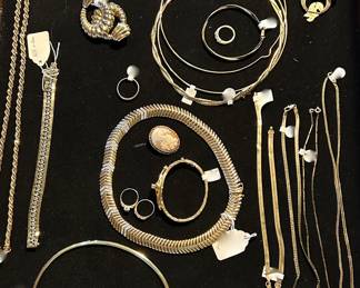 Gold jewelry-some with diamonds