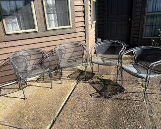 4 barrel back chairs