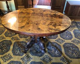 Curly maple center table