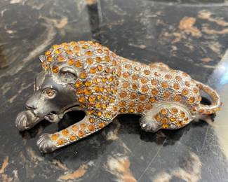 Godinger Silver lion,  4.5"L,  $15