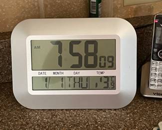 Large day clock, was  $6, NOW $5