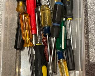 Assorted screwdrivers,  was $3 each, NOW $2