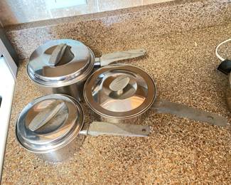 Set of 3 sauce pans,  was $20, NOW $15