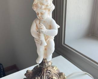 Additional closeup view of cupid lamp ~