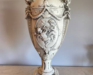 Tall cherub/cupid's urn, 20.5"H x 10"W, was $60, NOW $38